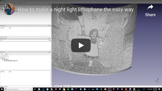 lithophane night light maker